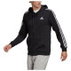 Adidas Ανδρική ζακέτα Essentials French Terry 3-Stripes Full-Zip Hoodie Adidas Ανδρική ζακέτα Essentials French Terry 3-Stripes Full-Zip Hoodie